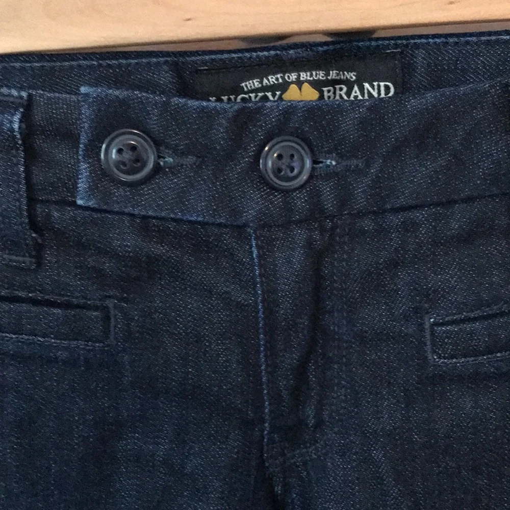 Lucky Brand Jeans double button, wide, trouser, 6  pockets, size 6/28 - Picture 3 of 9